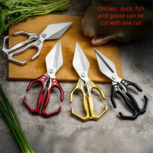 SliceMaster Pro Heavy-duty kitchen scissors multitool