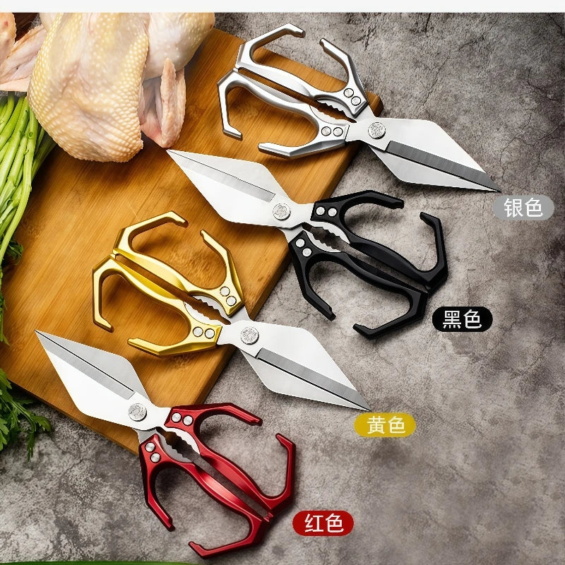 SliceMaster Pro Heavy-duty kitchen scissors multitool