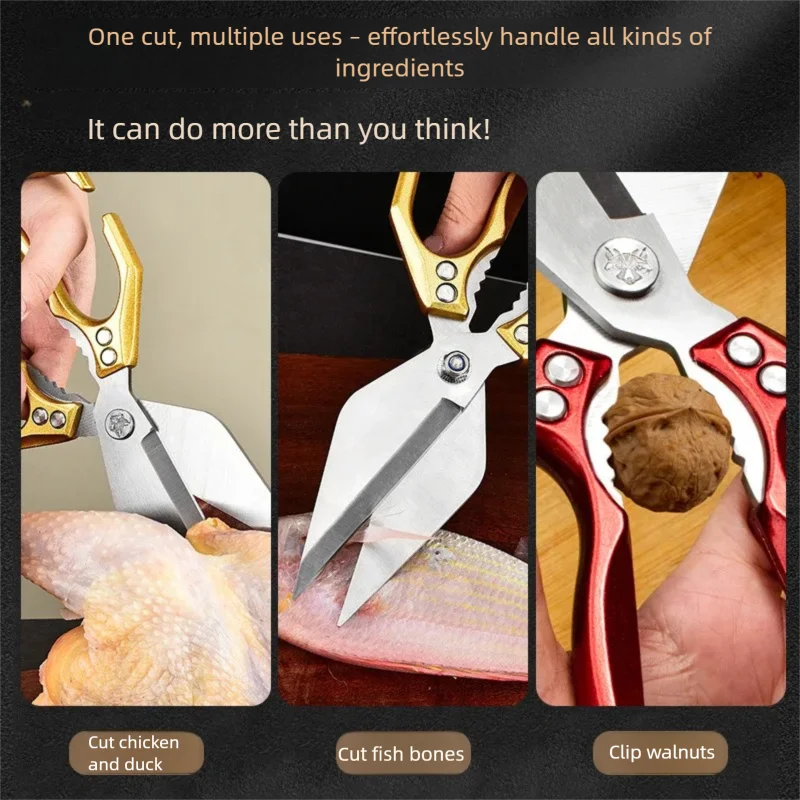 SliceMaster Pro Heavy-duty kitchen scissors multitool