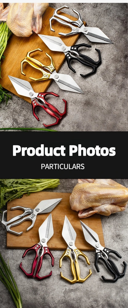 SliceMaster Pro Heavy-duty kitchen scissors multitool